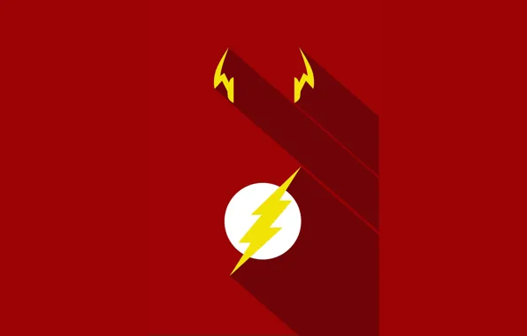 Red, logo, yellow, hero, DC Comics, Flash, yuusha, tv series
