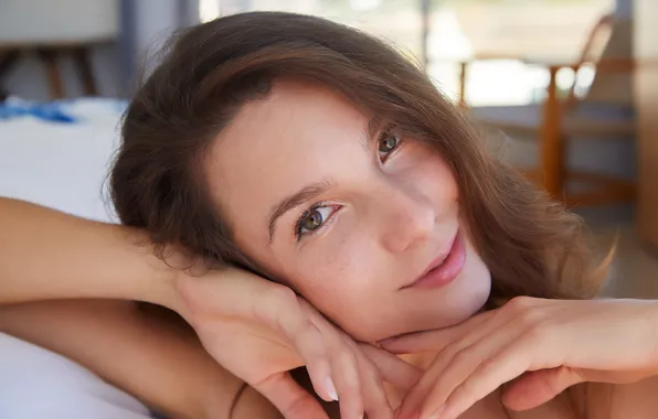 Model, brunette, sexy woman, gorgeous, photoshoot, posing, closeup, beautiful face