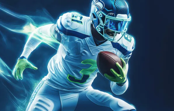 Style, neon, football, american, player