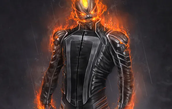 Картинка Marvel, призрачный гонщик, ghost rider, Robbie Reyes, Робби Рейес