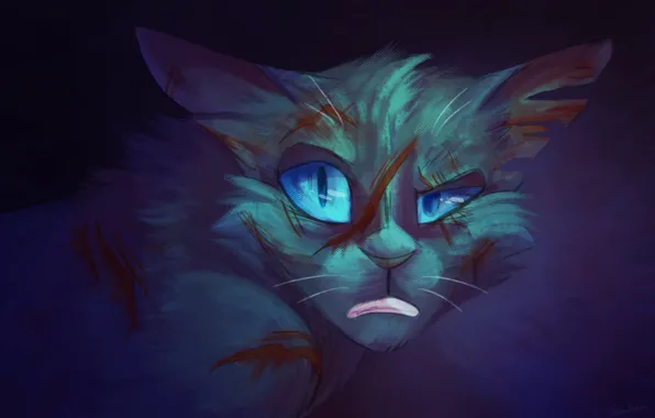 Камень, Cats-Warriors, Коты-Воители, by Speedienth, Stonefur
