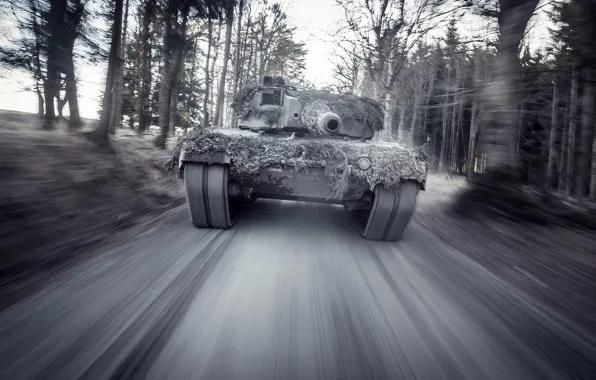 Картинка скорость, немецкий, основной, боевой танк, Leopard 2