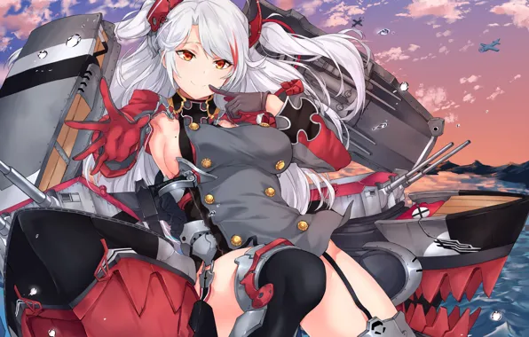 Девушка, Оружие, Azur Lane