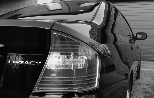 Картинка макро, ретро, черный, Subaru Legacy