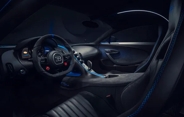 Bugatti, салон, гиперкар, Chiron, 2020, Pur Sport