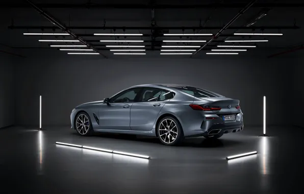 Картинка отражения, лампы, купе, BMW, потолок, Gran Coupe, 8-Series, 2019