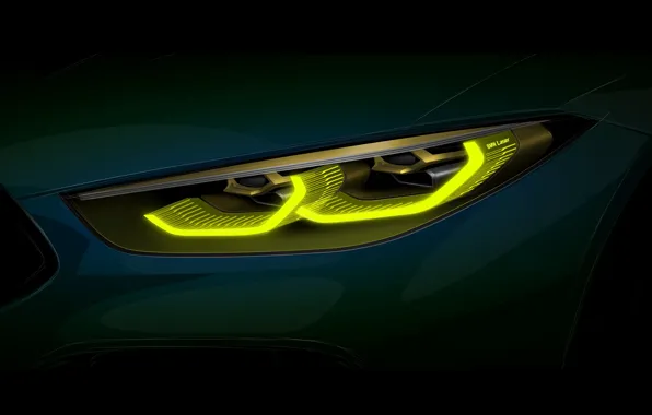 Картинка свет, купе, фара, BMW, эскиз, 2018, M8 Gran Coupe Concept