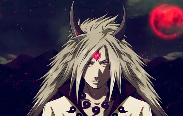 Наруто, Посох, Madara Uchiha, Sennin, Клан учиха, Учиха мадара, Naruto anime, Бог войны