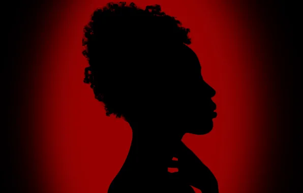 Light, shadows, darkness, silhouette of a girl
