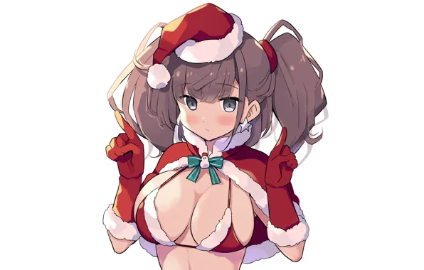 Girl, sexy, lingerie, bra, cleavage, long hair, boobs, anime