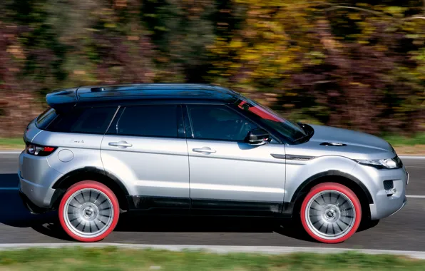 Картинка авто, вид, внедорожник, Land Rover, Range Rover, сбоку, Evoque, Marangoni