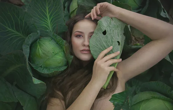 Девушка, фотография, капуста, Татьяна Шепелева