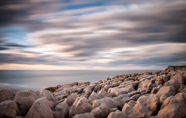 Море, пейзаж, камни