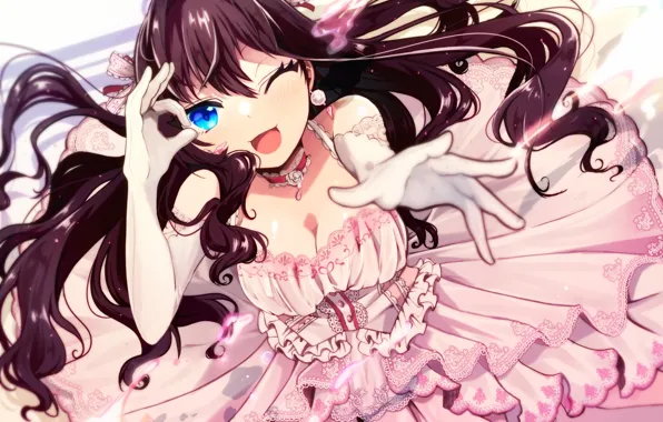 Платье, девочка, рюши, IdolM@ster