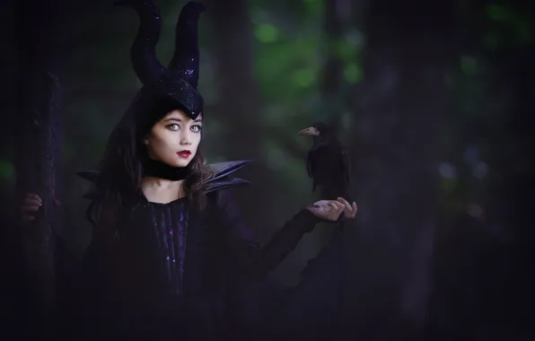 Картинка девочка, Maleficent, по мотивам фильма