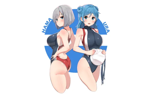 Sexy, ass, long hair, girls, boobs, anime, beautiful, short hair