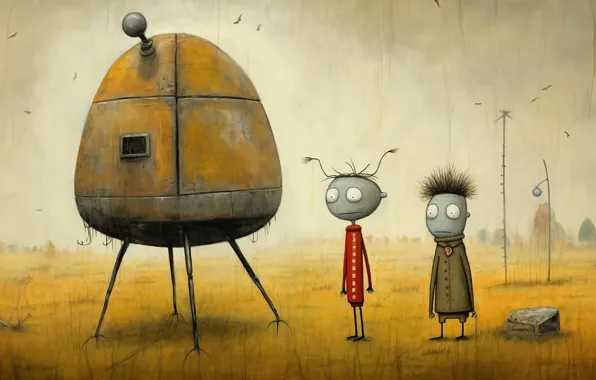 Фон, рисунок, космичекий корабль, Martin Sercombe