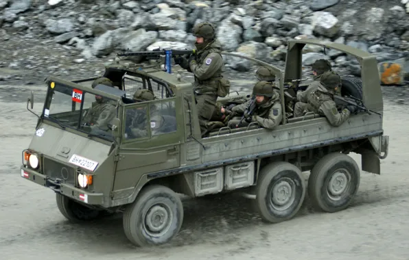 Rock, soldier, military, weapon, armored, machine gun, war material, armored vehicle