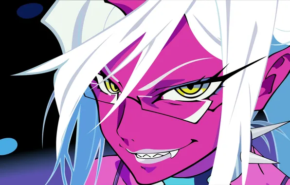 Взгляд, девушка, улыбка, демон, Panty & Stocking with Garterbelt