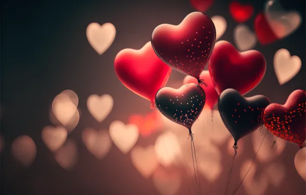 Букеты в форме сердца на День Влюбленных
