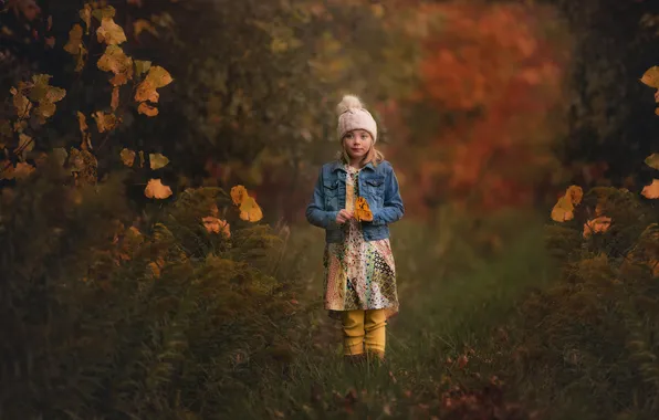Осень, девочка, шапочка, Lorna Oxenham