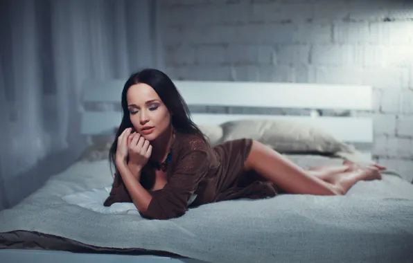 Девушка, модель, брюнетка, Marica, Ангелина