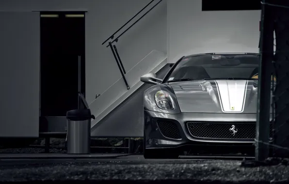 Картинка Ferrari, silver, 599, GTO