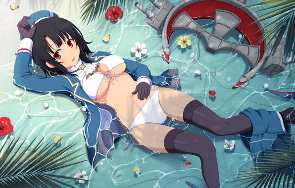 Вода, Девушка, Kantai Collection, Флотская Коллекция