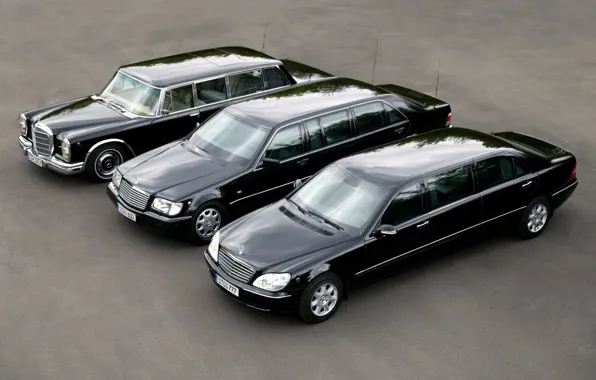 Три, Mercedes, Maybach, Pullman