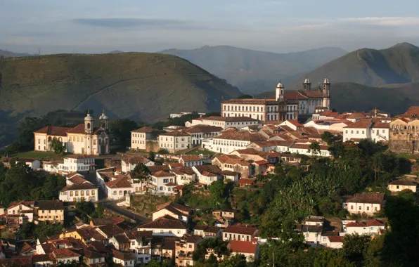 Brazil, Brasil, Church, Ouro Preto, Moutain