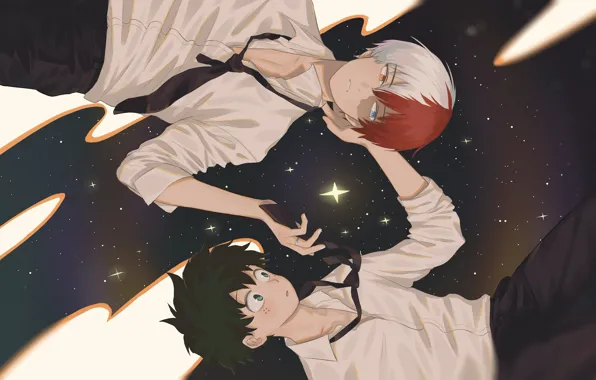 Boku no Hero Academia, Todoroki Shouto, Midoriya Izuku, TodoDeku, Shikamuro