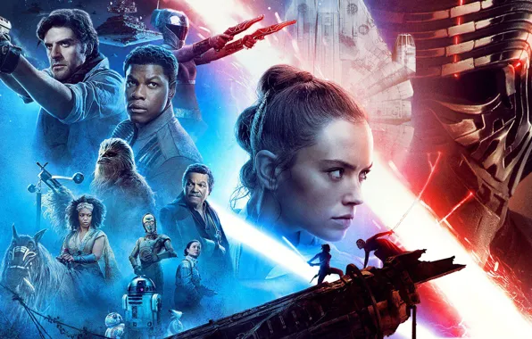 Картинка Star Wars, Звёздные войны, постер, The Rise of Skywalker, Эпизод IX
