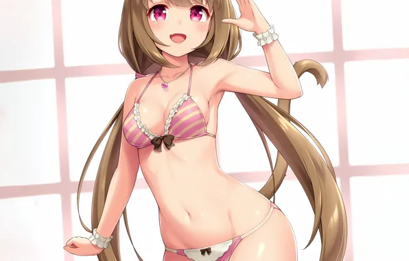 Girl, sexy, lingerie, pantsu, bra, cleavage, panties, long hair