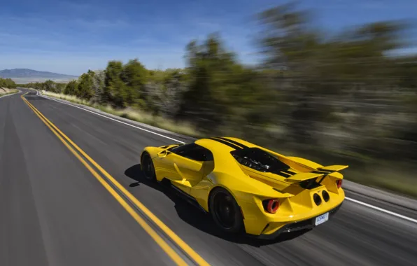 Дорога, скорость, Ford, суперкар, Ford GT, 2017