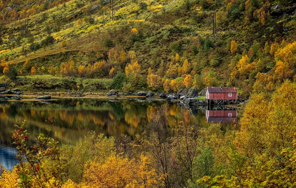 Картинка небо, пейзаж, природа, Норвегия, Лофотенские острова