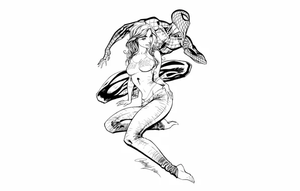 Картинка Рисунок, Фантастика, Marvel, Spider Man