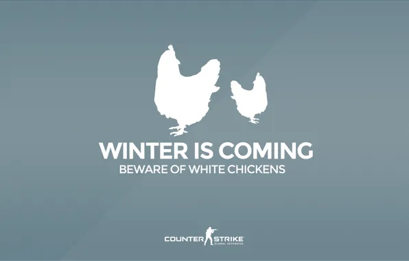 Картинка CS GO, Counter Strike Global Offensive, Серия &ampquot;CS GO Situation&ampquot;, Beware of white chickens, Winter …