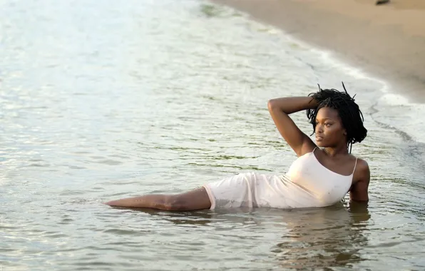 Модель, Девушка, черная, black, model, Ebony, Deserea