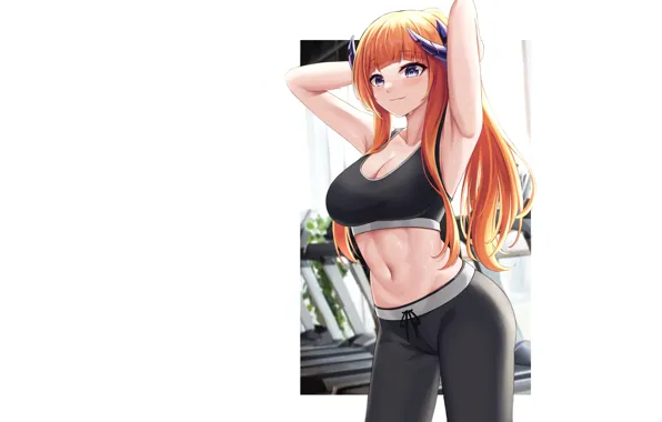 Girl, sexy, sexy girl, anime, pretty, babe, fitness, gym