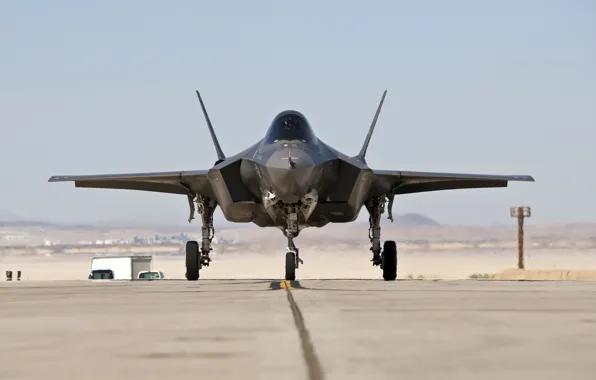 Истребитель, бомбардировщик, аэродром, Lightning II, F-35, «Лайтнинг» II