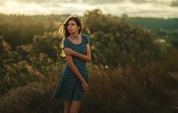 Картинка Girl, Nature, Legs, Beauty, Eyes, View, Face, Valeria