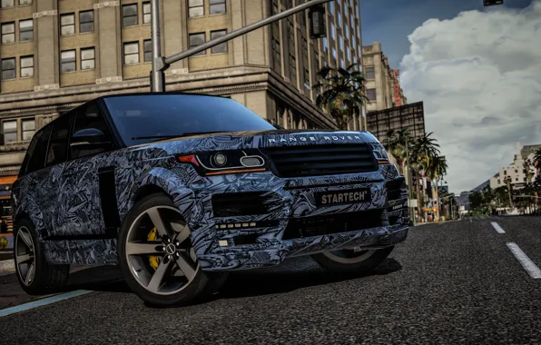 Город, Range Rover, GTA, Grand Theft Auto V
