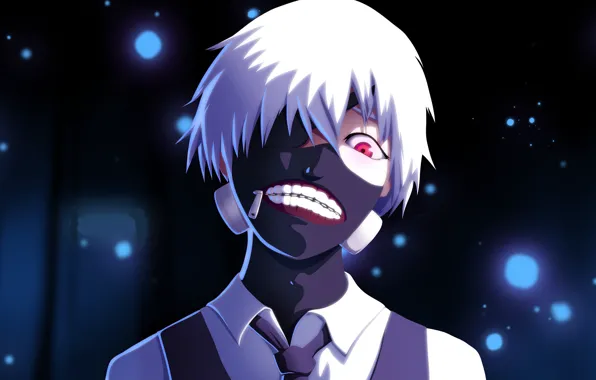 Маска, парень, Tokyo Ghoul, Токийский гуль, Канеки Кен