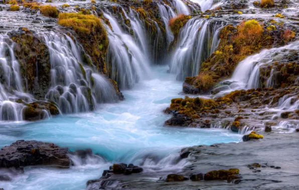 Вода, водопад, потоки