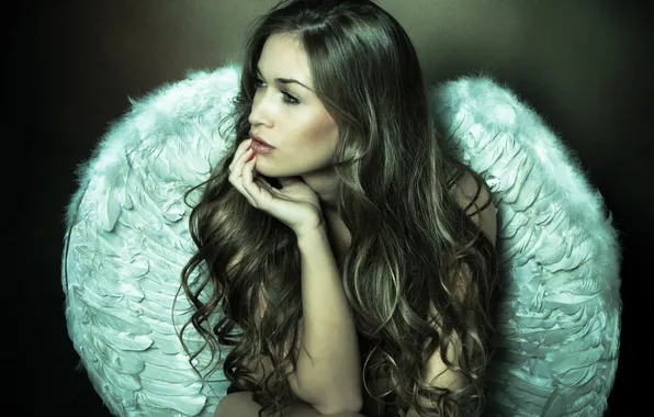 Sexy, wings, feathers, angel