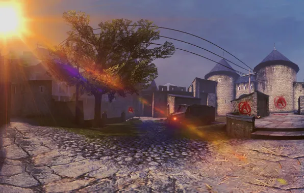 Counter strike, csgo, de_cobblestone