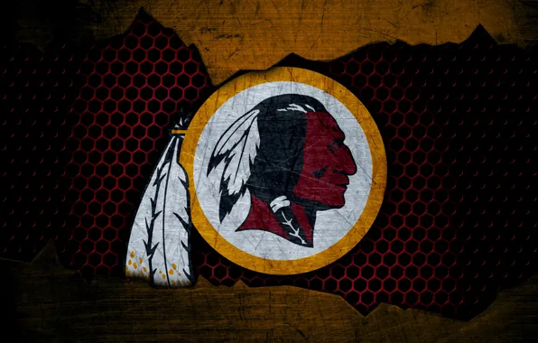 Wallpaper, sport, logo, NFL, american football, Washington Redskins