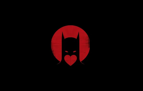 Red, Art, Batman, Black, Wallpaper, Minimalism