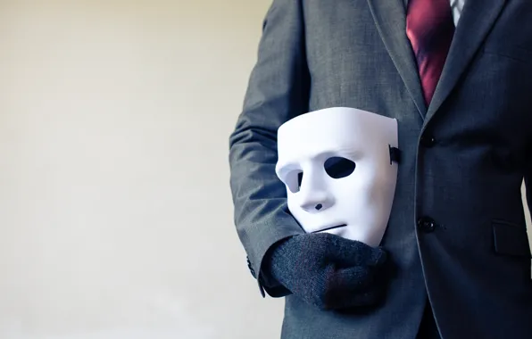 Mask, costume, white mask