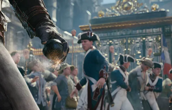 Франция, Париж, бомба, ассасины, ассасинс крид, Assassin's Creed Unity